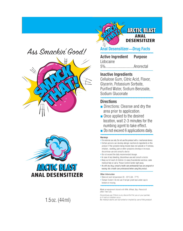 Little Genie - Smack That Anal Desensitizer Arctic Blast 1.5 oz. - Supplements & Enhancers - Gel