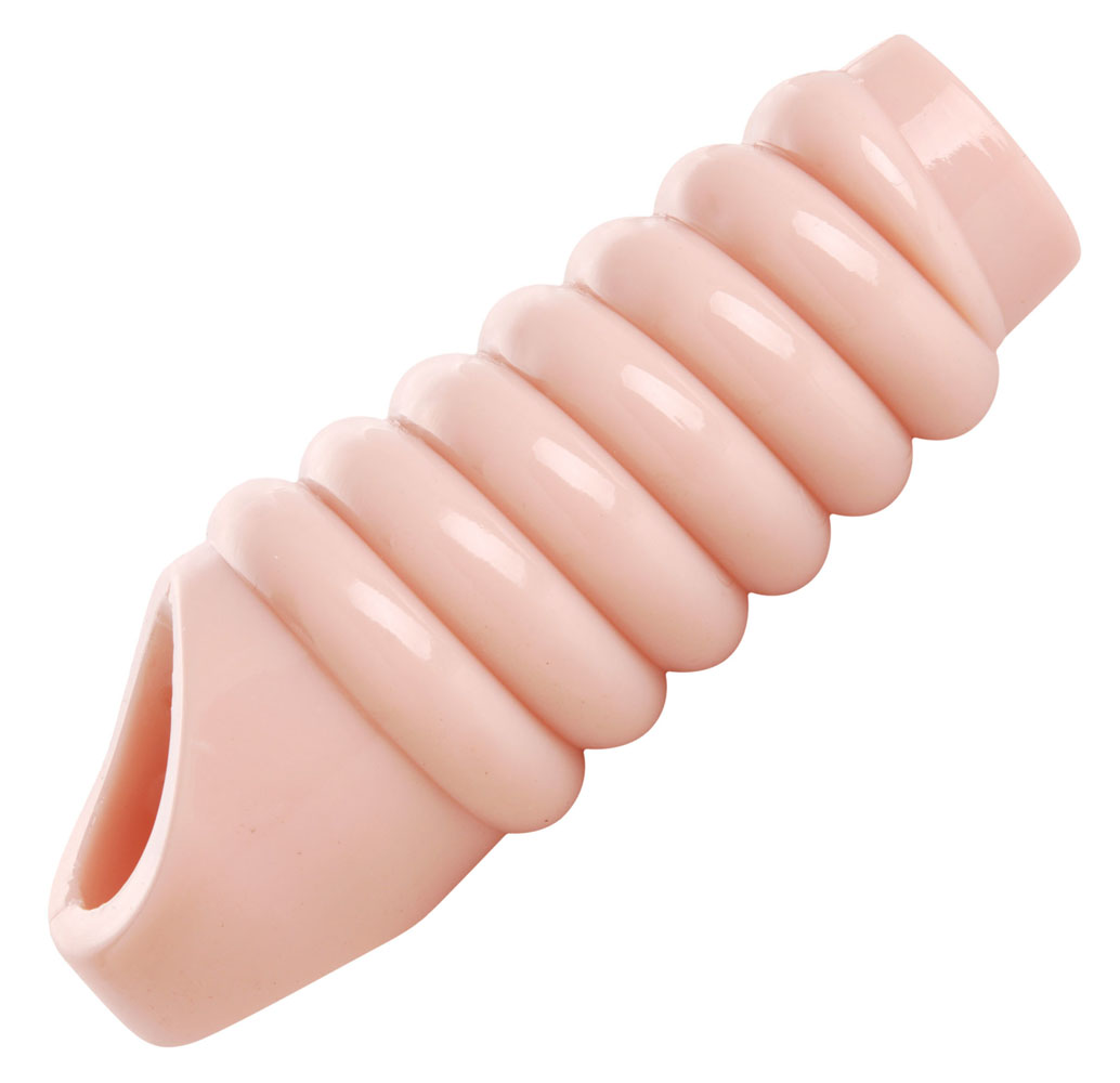 XR Brands - Really Ample Ribbed Penis Enhancer Sheath - Penis Extension & Sleeves