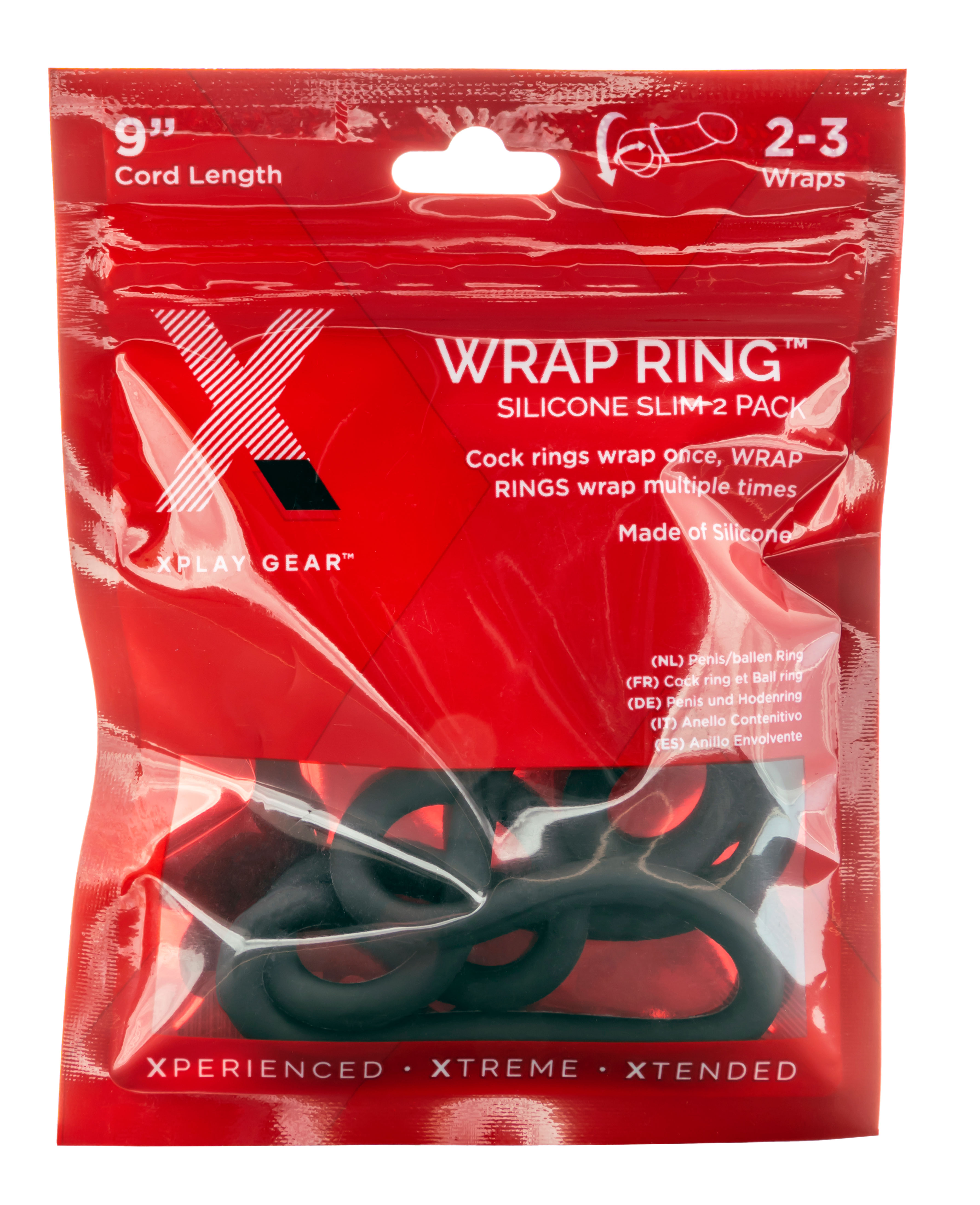 Perfect Fit - Xplay Silicone 9 Inch Thin Wrap Ring - Cockrings