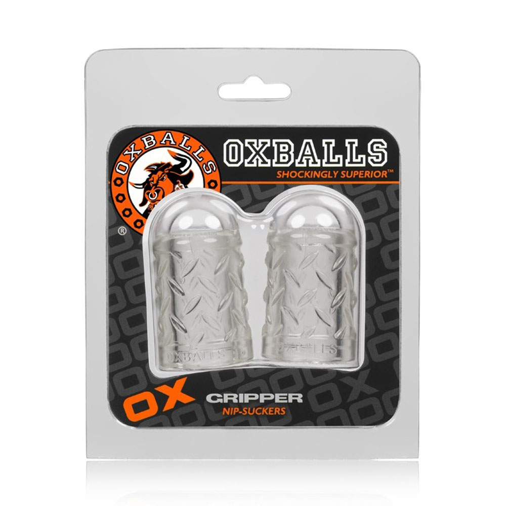 Oxballs - OxBalls Gripper, Nipple Puller, Clear - Bondage & Fetish Toys - TPE/TPR/Elastomers