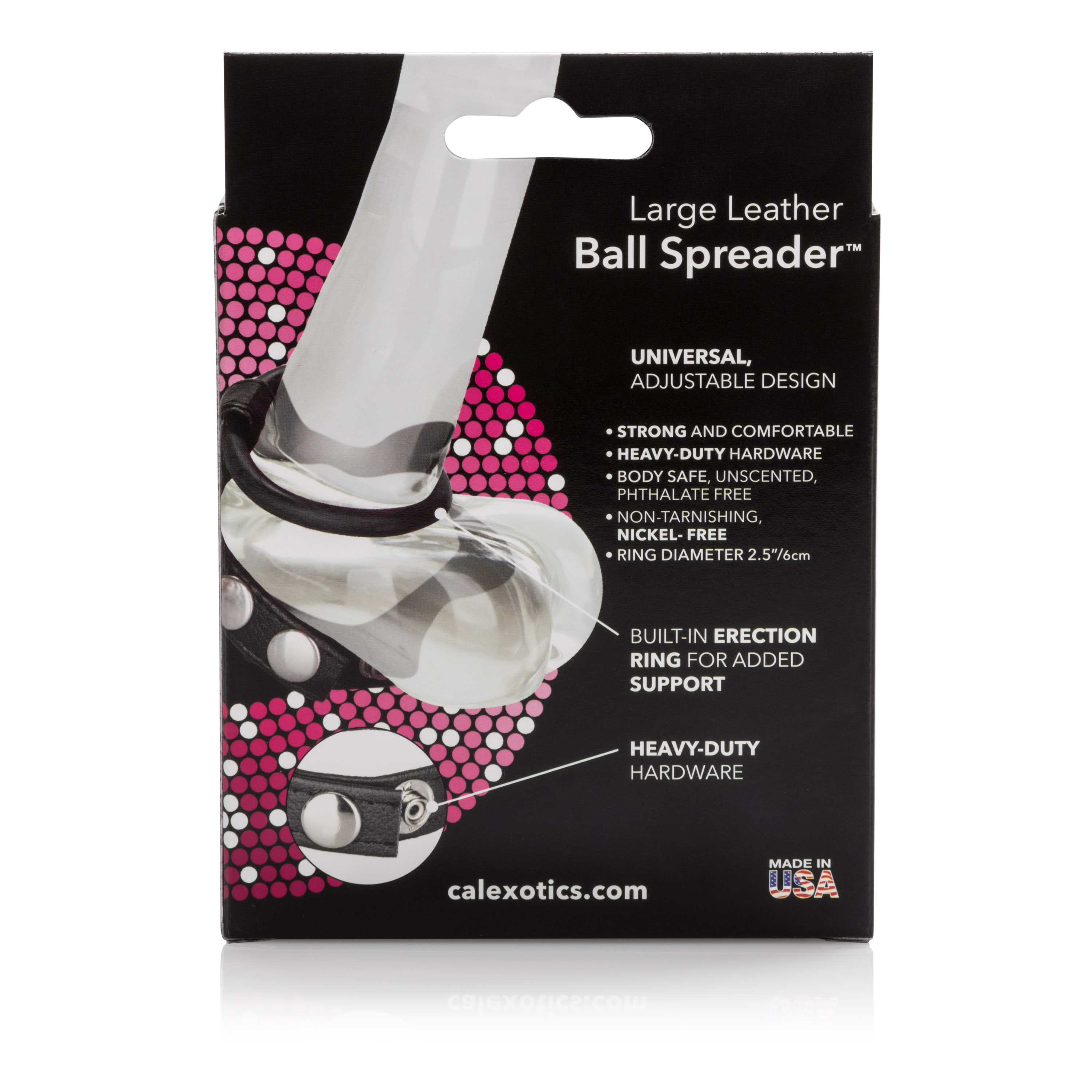 CalExotics - Large Leather Ball Spreader - Cockrings