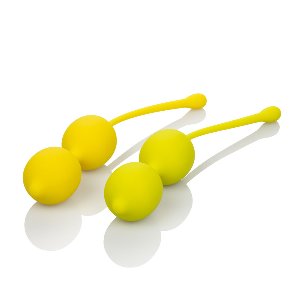 CalExotics - Kegel Training Set Lemon - Clit Stimulators