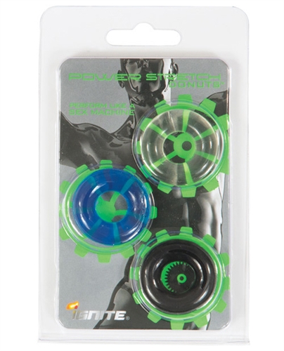 SI Novelties - Power Stretch Donuts - 3 Pack - Cockrings