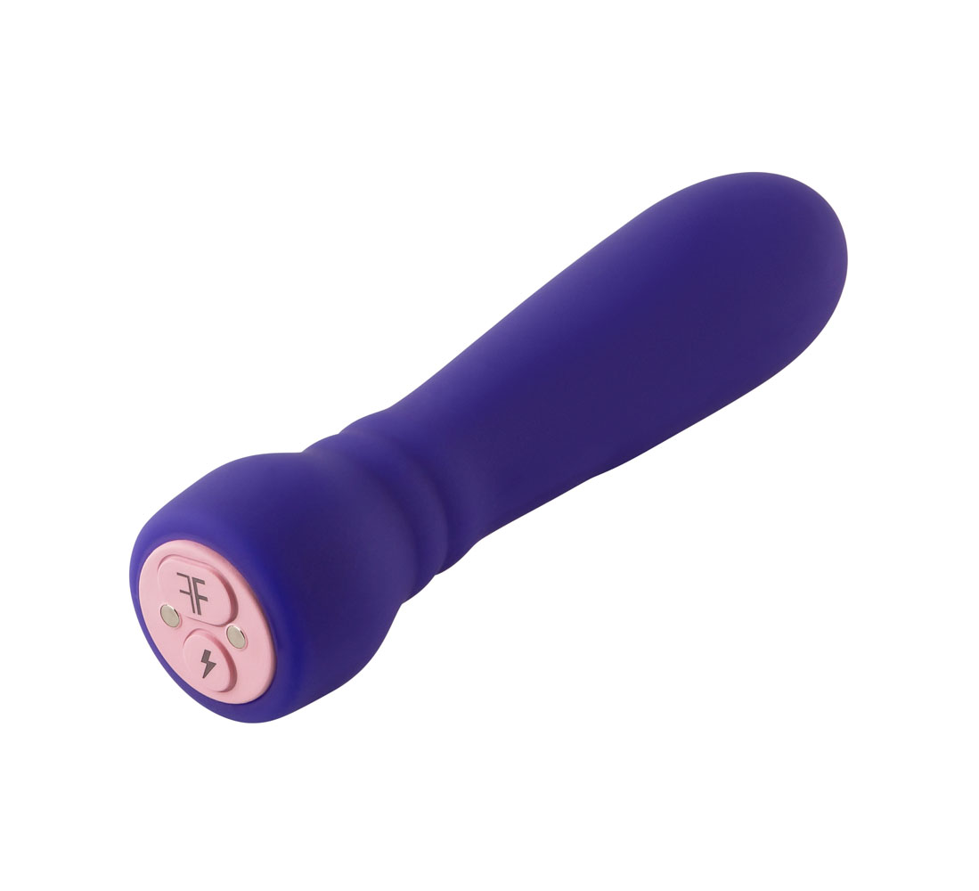 FemmeFunn - FemmeFunn Booster Bullet Massager Rechargeable Silicone Vibrator Dark Purple - Vibrators - Silicone