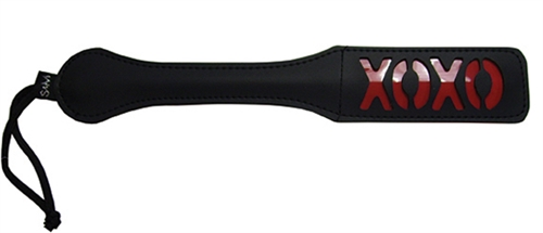 Sportsheets - Sex and Mischief Xoxo Paddle - Black - Bondage & Fetish Toys