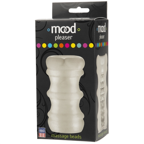 Doc Johnson - Mood Pleaser Massaged Beads - Frost - Masturbation Aids for Males
