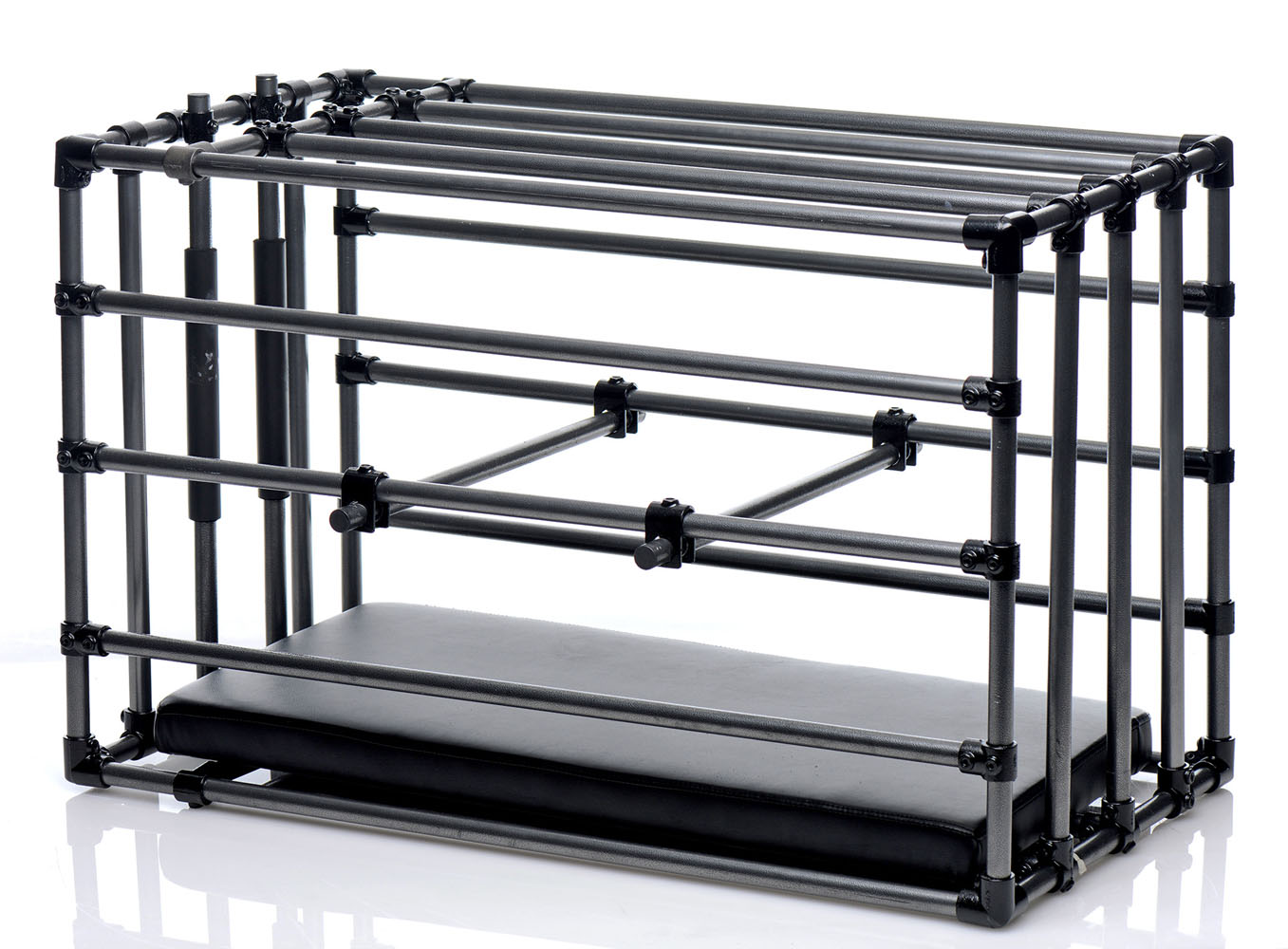 XR Brands - Kennel Adjustable Cage With Padded Board - Bedroom Play Gear