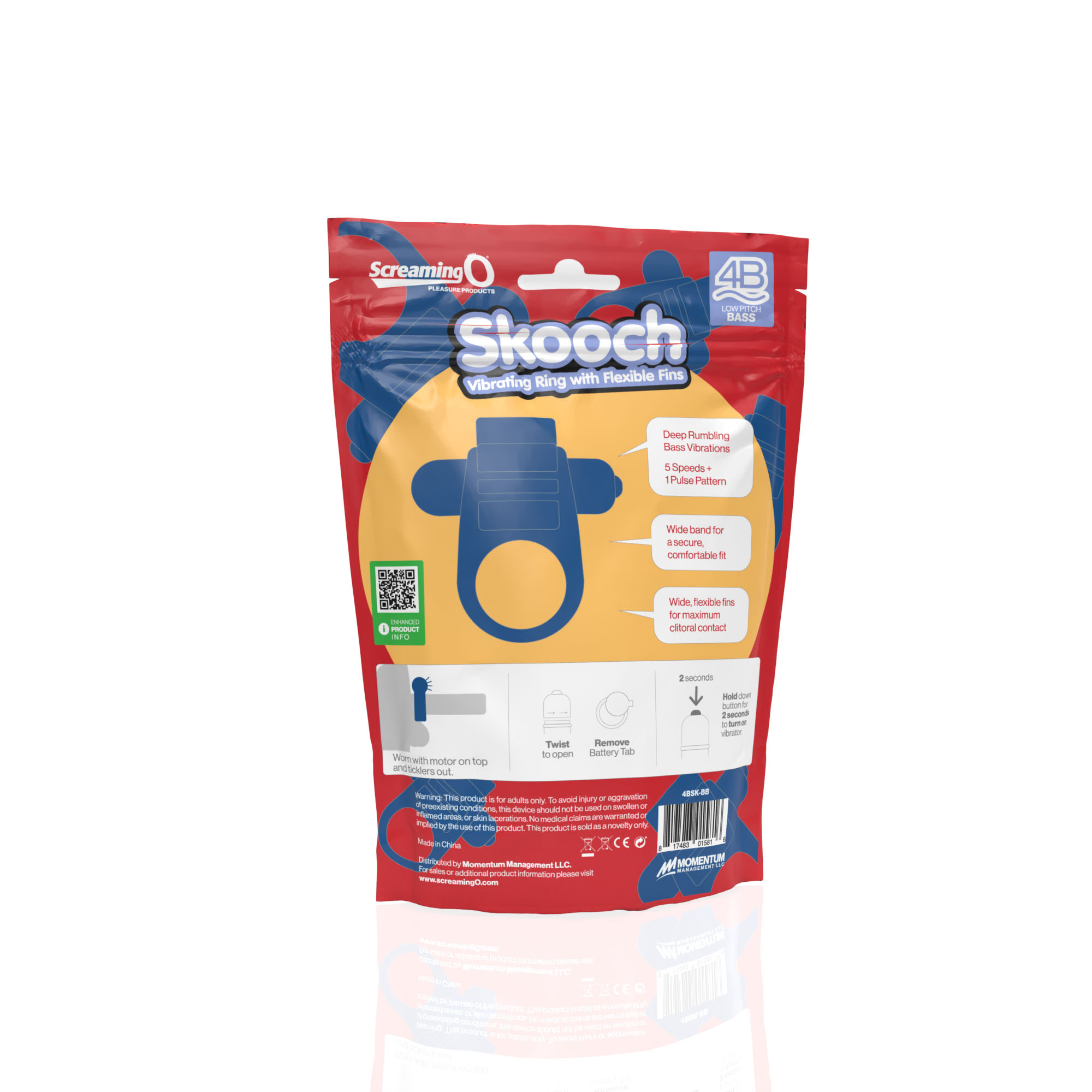 Screaming O - Screaming O 4B Skooch Blueberry - Vibrators - Silicone