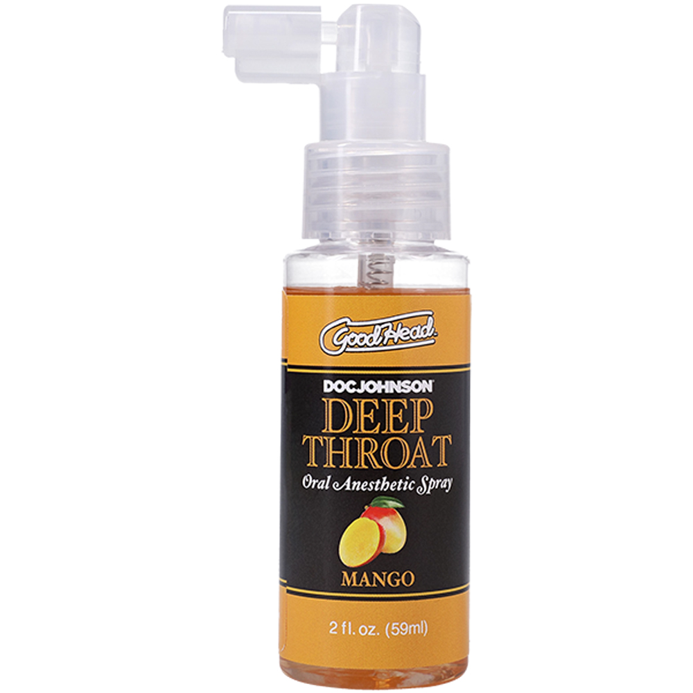 Doc Johnson - Goodhead Deep Throat Spray Mango 2 Fl Oz - Lubricants, Creams & Glides