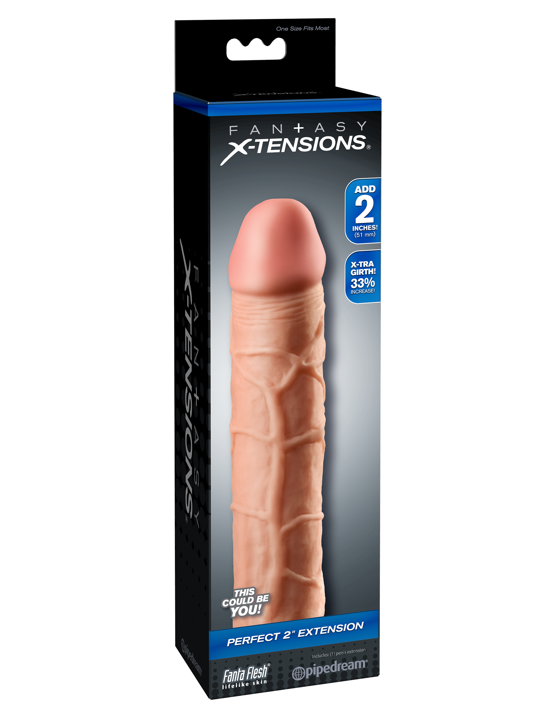 Pipedream - Fantasy X-Tension Perfect 2-Inch Extension - Penis Extension & Sleeves