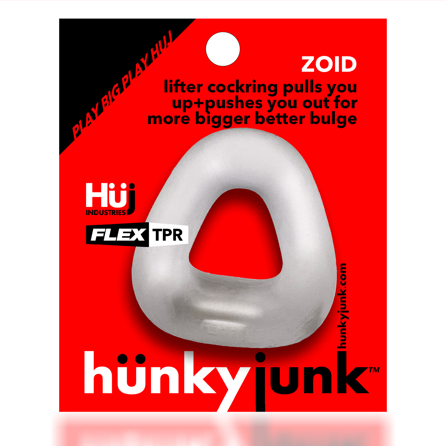 Oxballs - Zoid - Trapazoid Lifter Cockring - Clear Ice - Cockrings