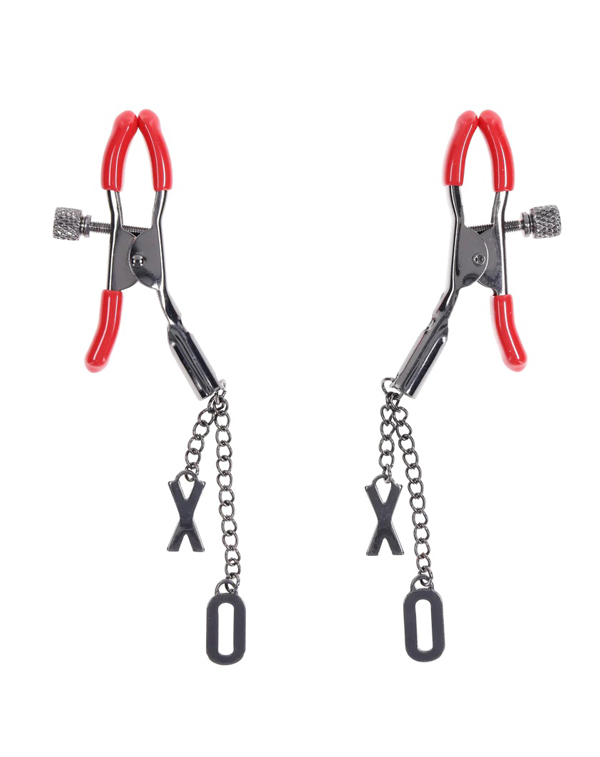 Sportsheets - eX's and Oh's Nipple Clamps - Bondage & Fetish Toys