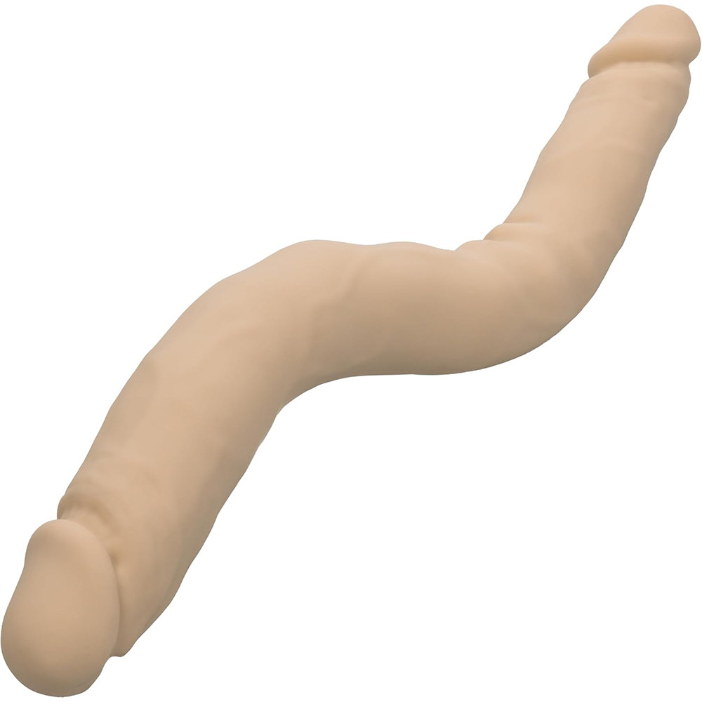 CalExotics - Silicone Studs Bend and Hold Dual Dong 16 Inch - Ivory - Dildos & Dongs
