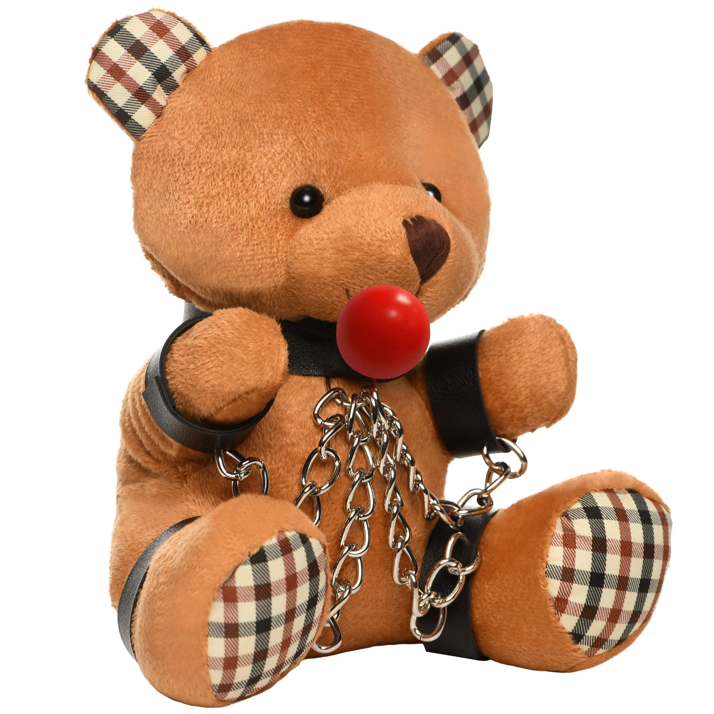 XR Brands - Gagged Teddy Bear Plush - Bachelor & Bachelorette Items