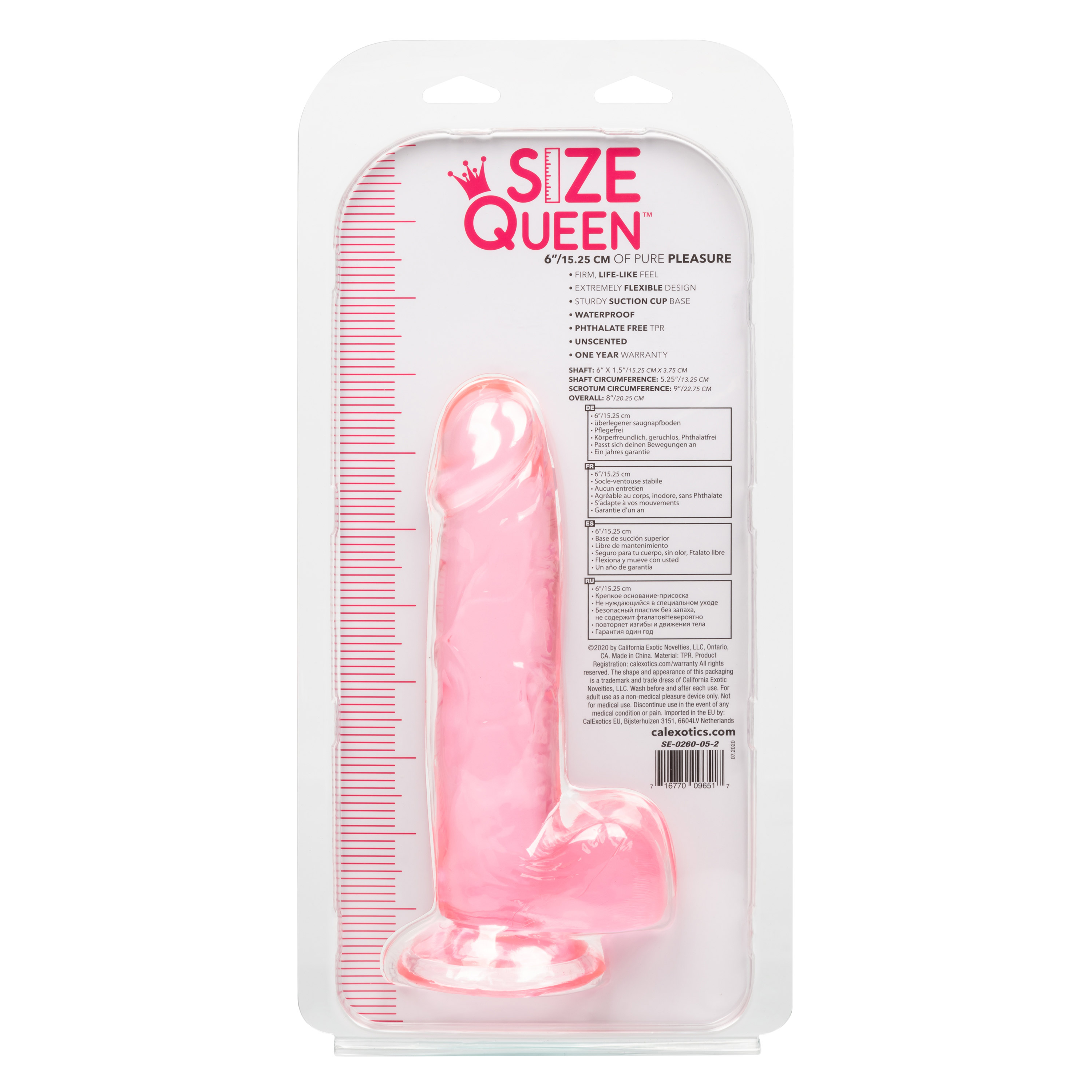 CalExotics - Size Queen 6 inch/15.25 Cm - Pink - Dildos