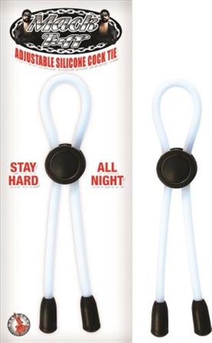 Nasstoys - Mack Tuff Adjustable Silicone Cock Tie-Clear - Cockrings