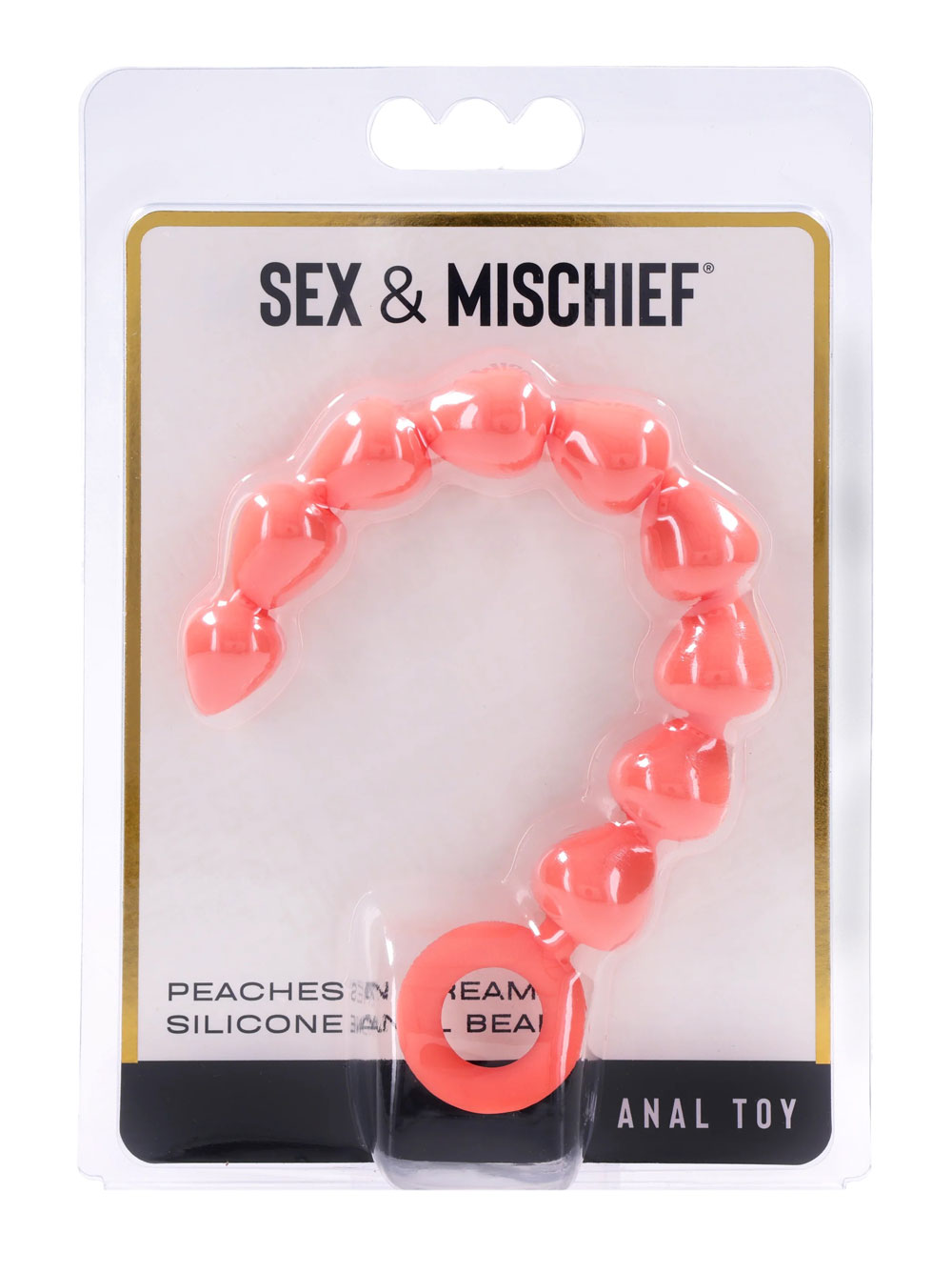 Sportsheets Sportsheets Sex & Mischief Peaches ''n CreaMe Silicone Anal Beads