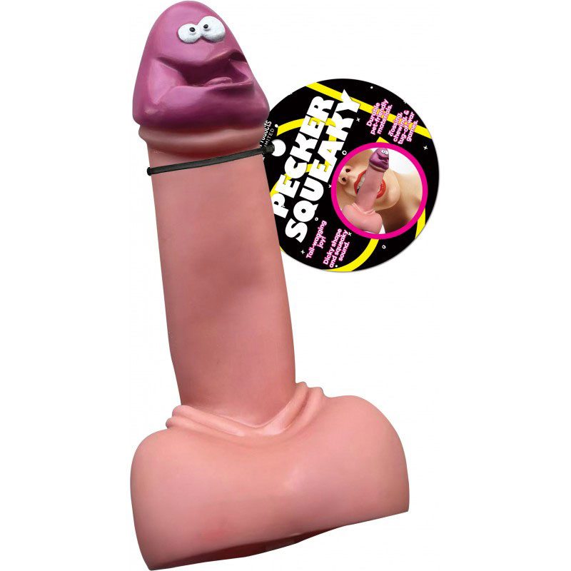 Hott Products - Pecker Squeaky Toy With Sound Box - Gag Gifts & Novelties