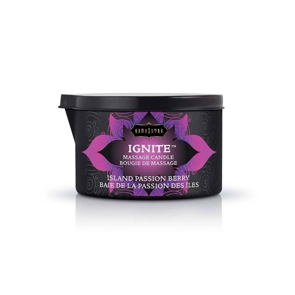 Kama Sutra - Ignite Massage Candle - Island Passion Berry - 6 Oz. - Bath & Body