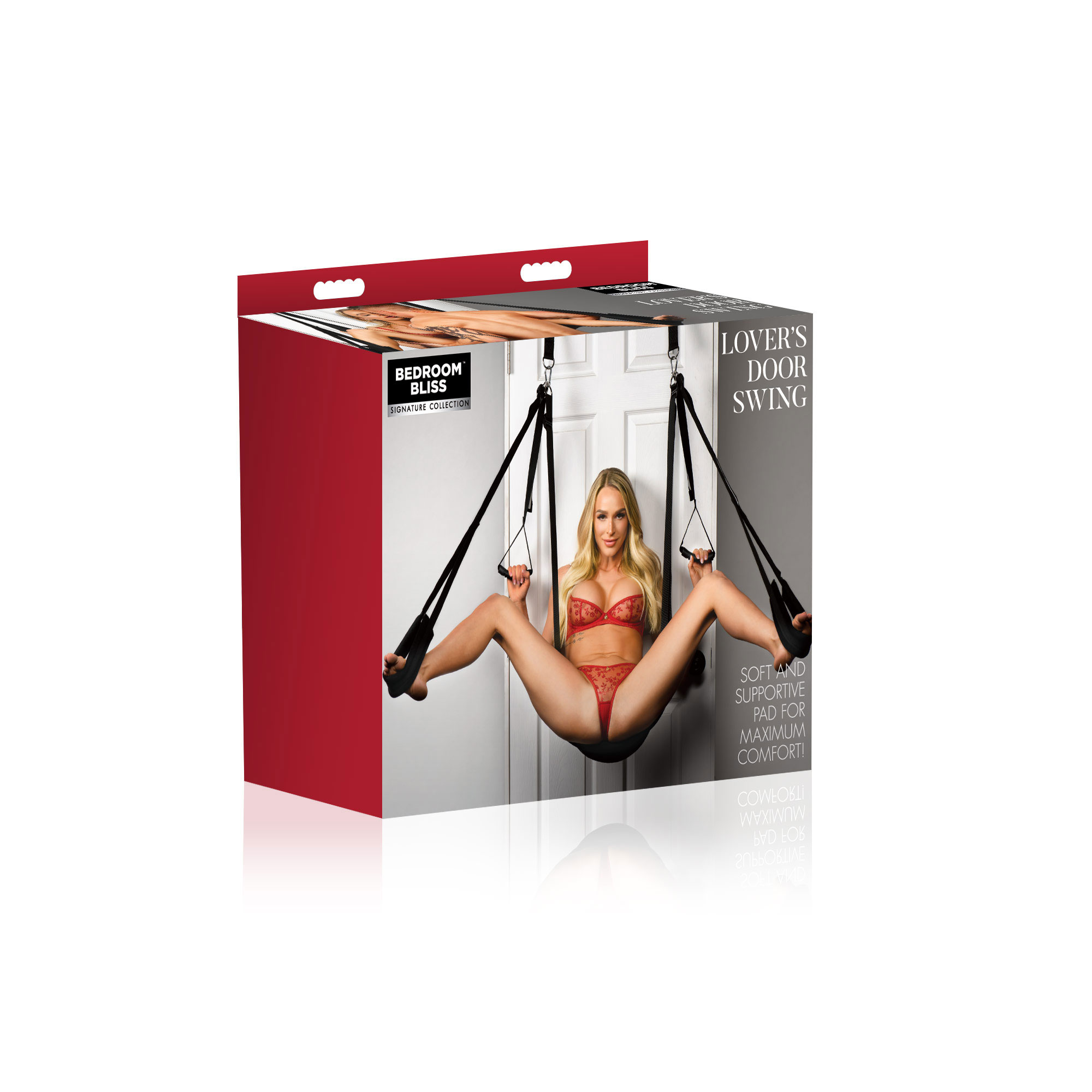 XR Brands - Lover's Door Swing - Black - Bedroom Play Gear