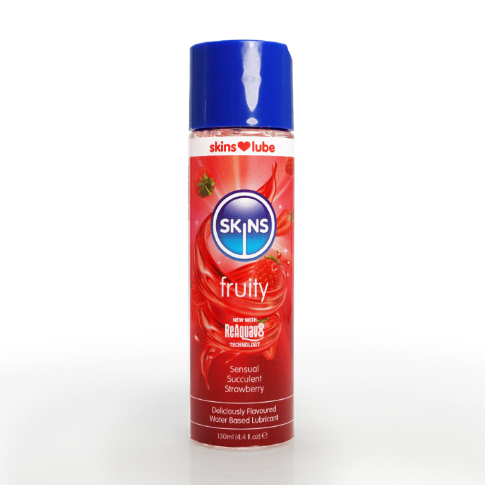 Creative Conceptions - Skins Strawberry Water Based Lubricant 4.4oz - Lubricants, Creams & Glides - Liquid
