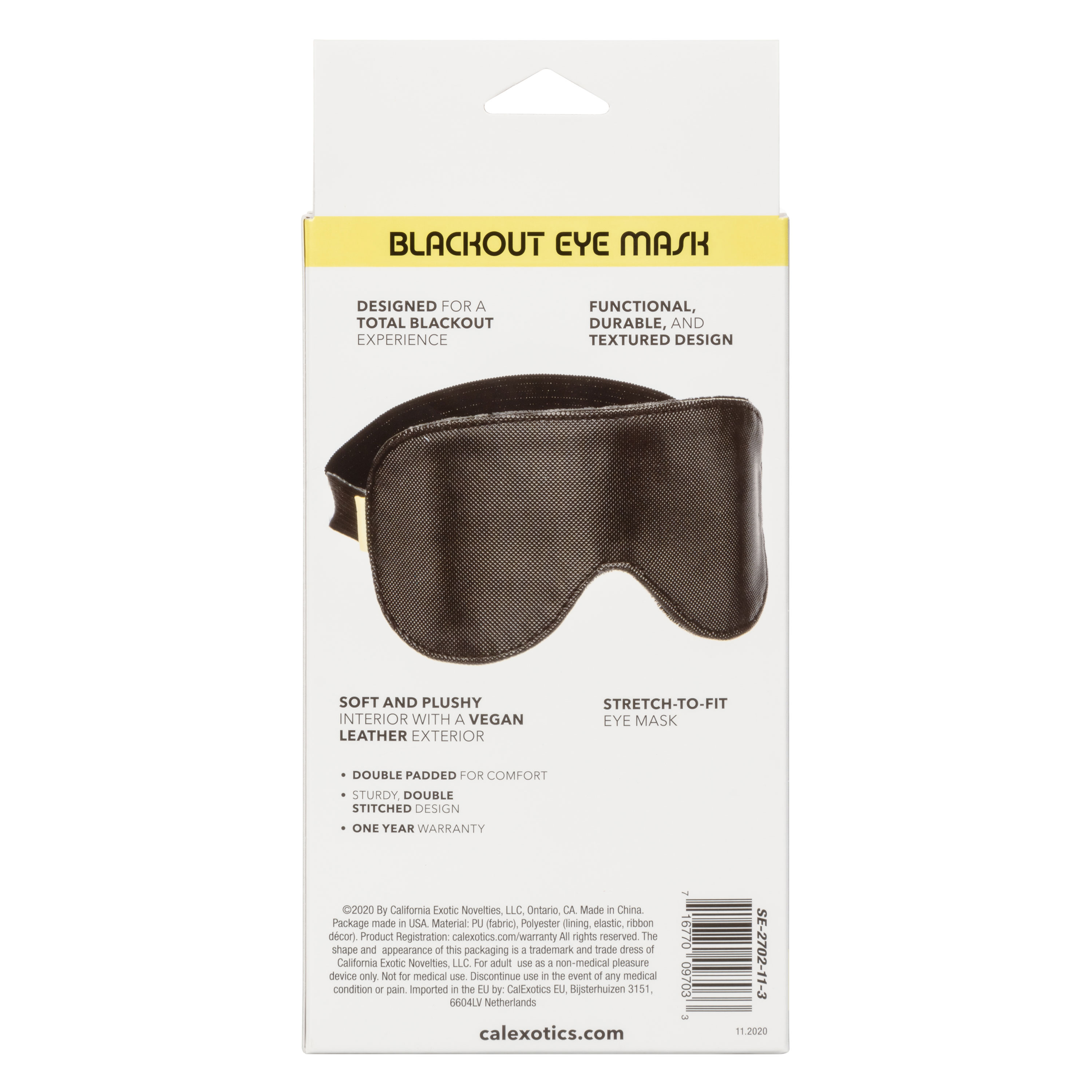 CalExotics - Boundless Blackout Eye Mask - Bondage & Fetish Toys