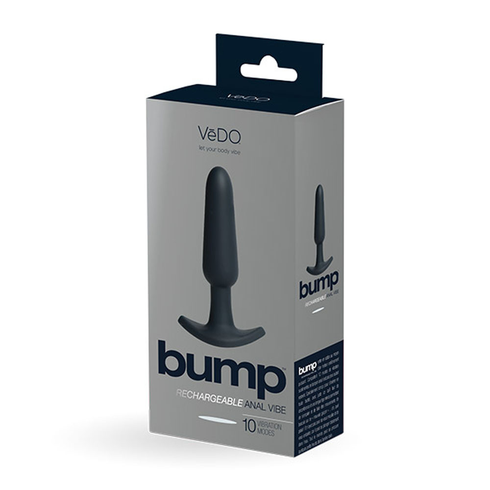 VeDO - Bump Rechargeable Anal Vibe - Black - Anal Toys & Stimulators