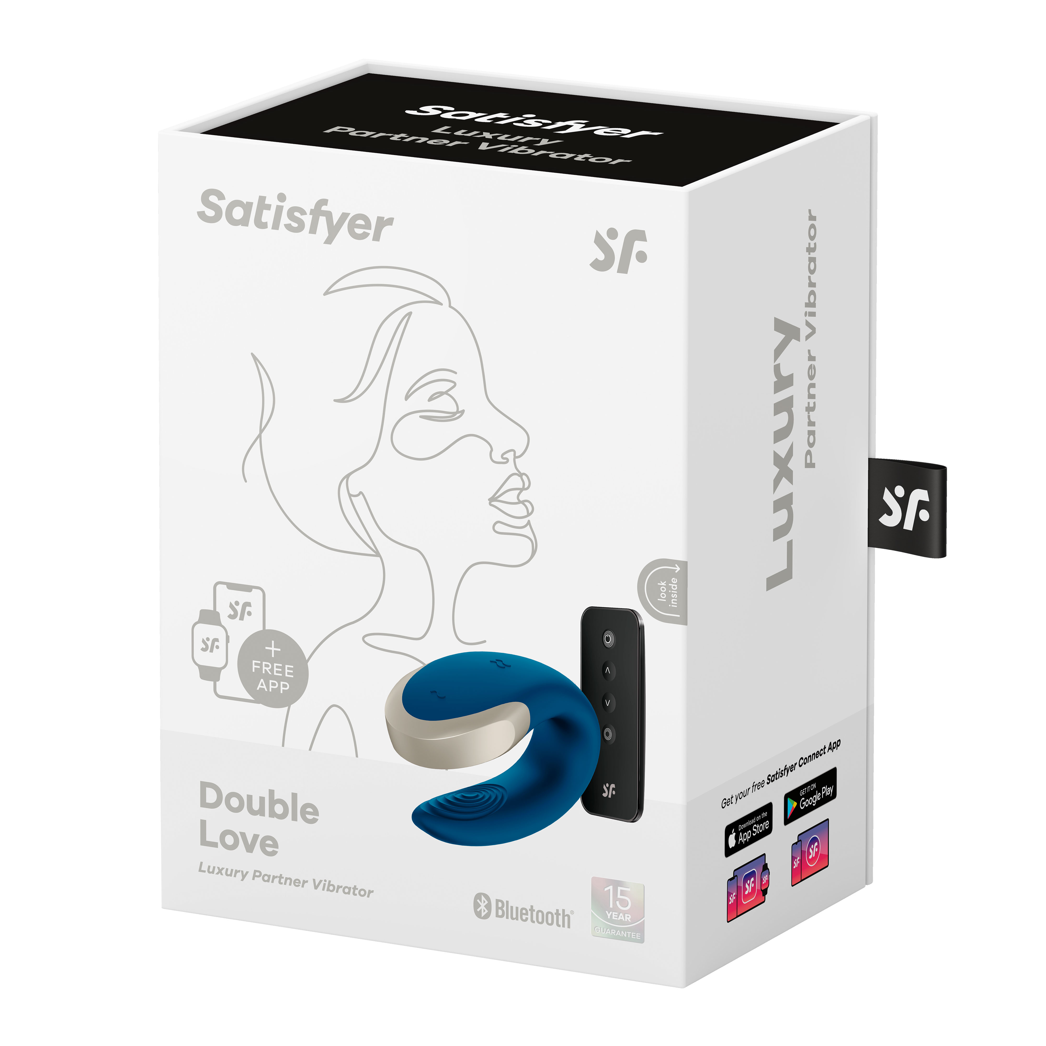 Satisfyer - Double Love Blue - Eco-Friendly