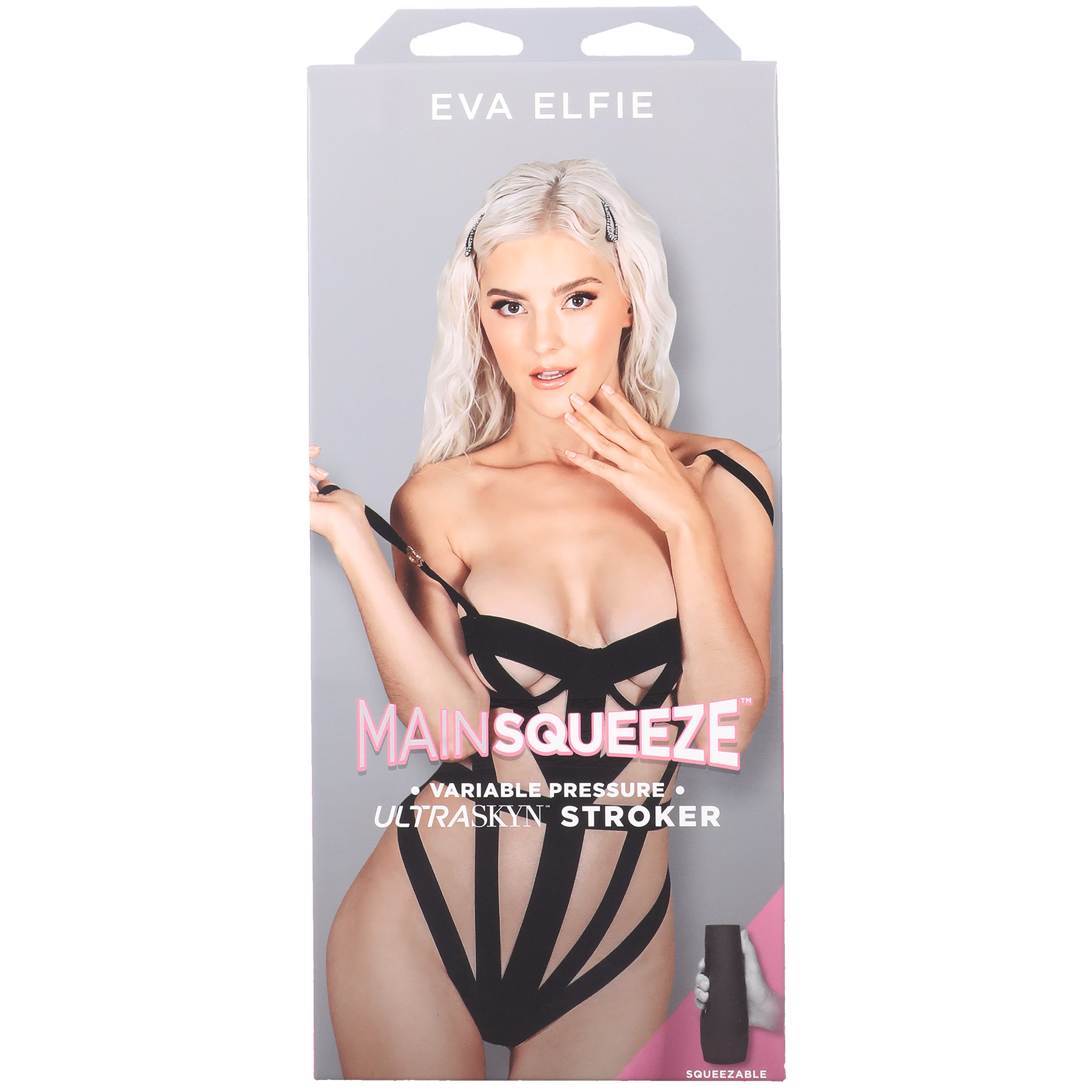 Doc Johnson - Main Squeeze Eva Elfie ULTRASKYN Stroker Pussy Vanilla - Masturbation Aids for Males - TPE/TPR/Elastomers