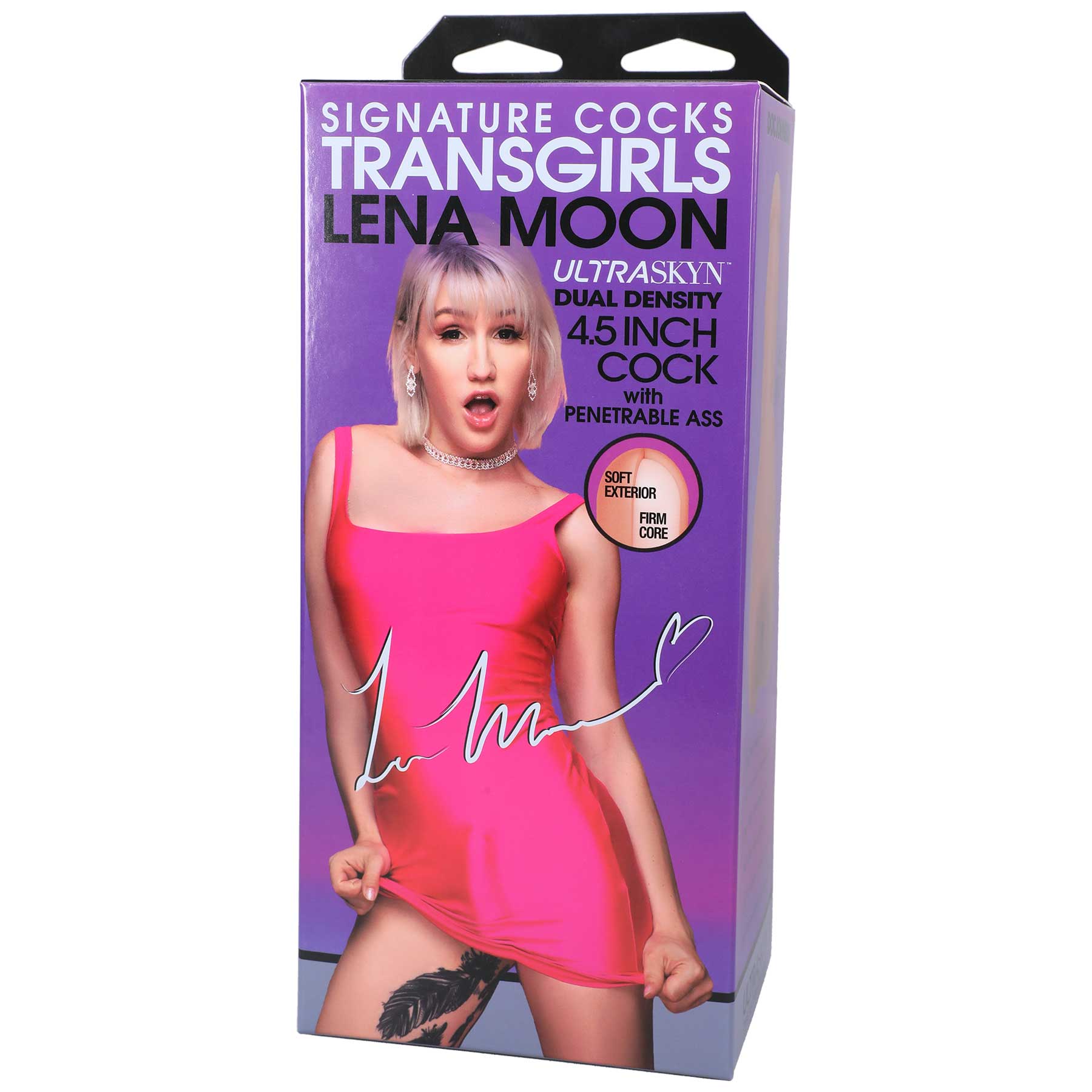 Doc Johnson - Signature Cock With Penetrable Ass - Transgirls - Lena Moon - Vanilla - Dildos