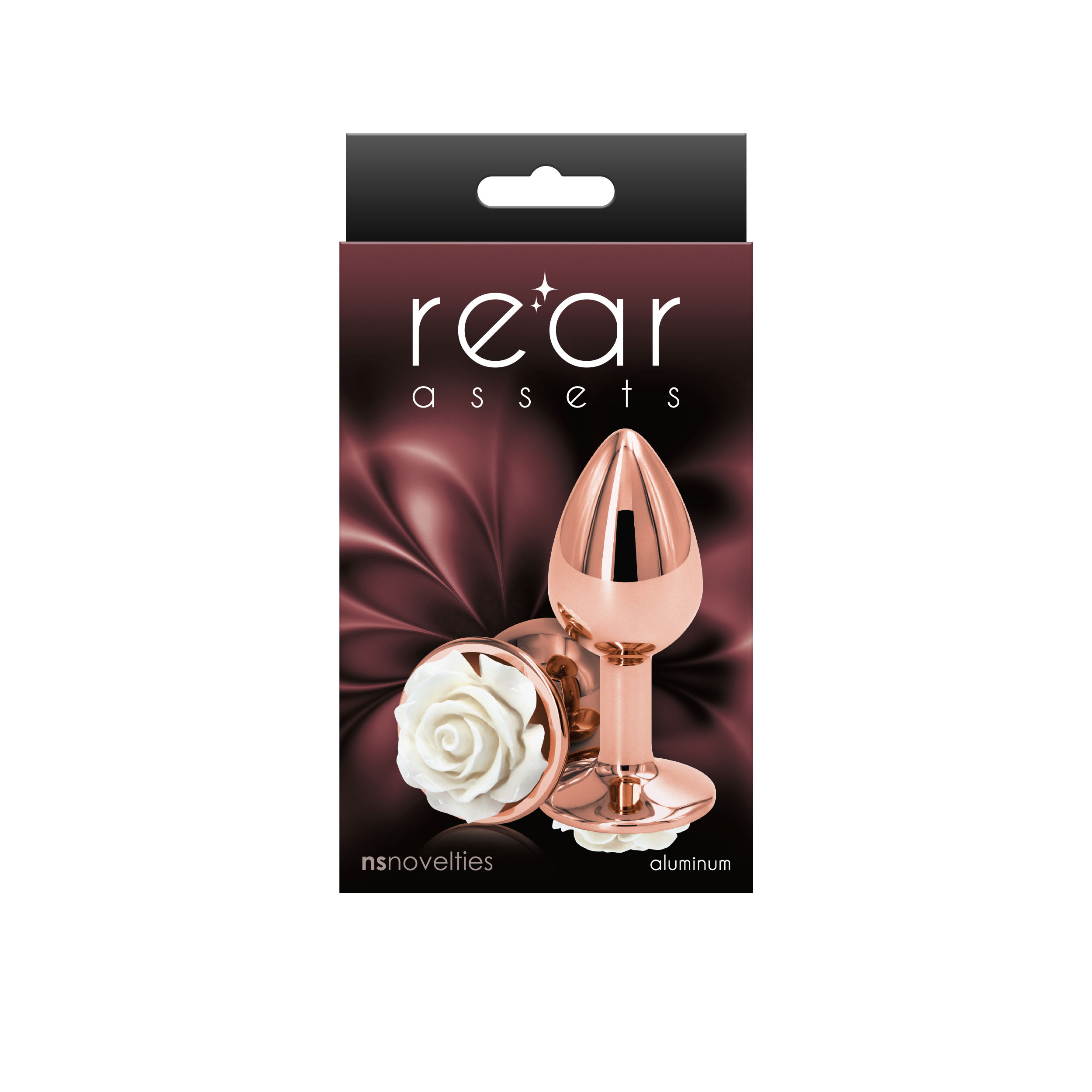 nsnovelties - Rear Assets - Rose - Small - White - Anal Toys & Stimulators