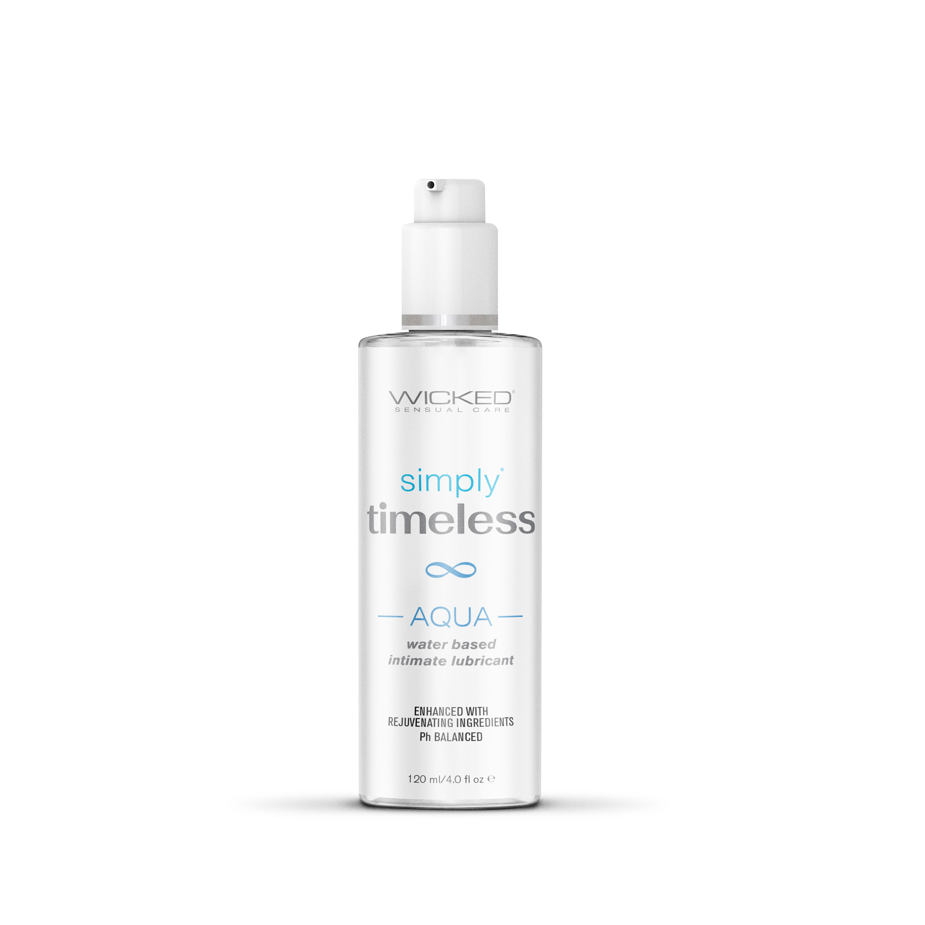 Wicked Sensual Care - Simply Timeless - Aqua Water Based 4 Oz - Lubricants, Creams & Glides - Liquid