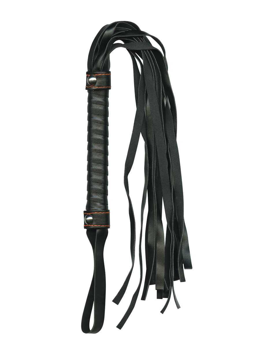 Icon Brands - The 9's Orange Is the New Black Whip It - Black - Bondage & Fetish Toys