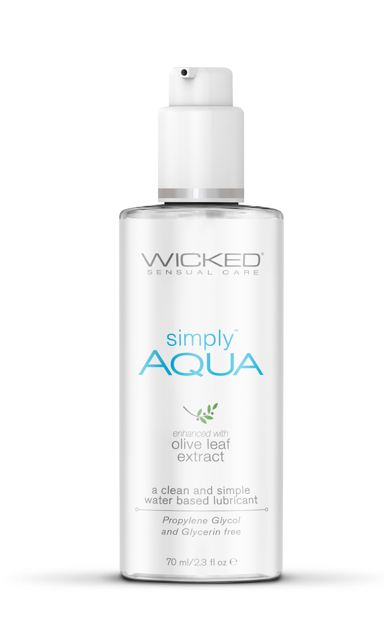 Wicked Sensual Care - Simply Aqua Fragrance Free Lubricant - 2.3 Fl. Oz. - Lubricants, Creams & Glides