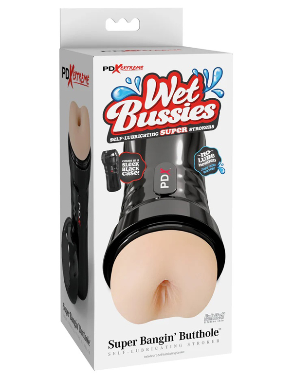 PDX Brands - PDX Extreme Wet Bussies Super Bangin'' Butthole Light - Masturbation Aids for Males - TPE/TPR/Elastomers