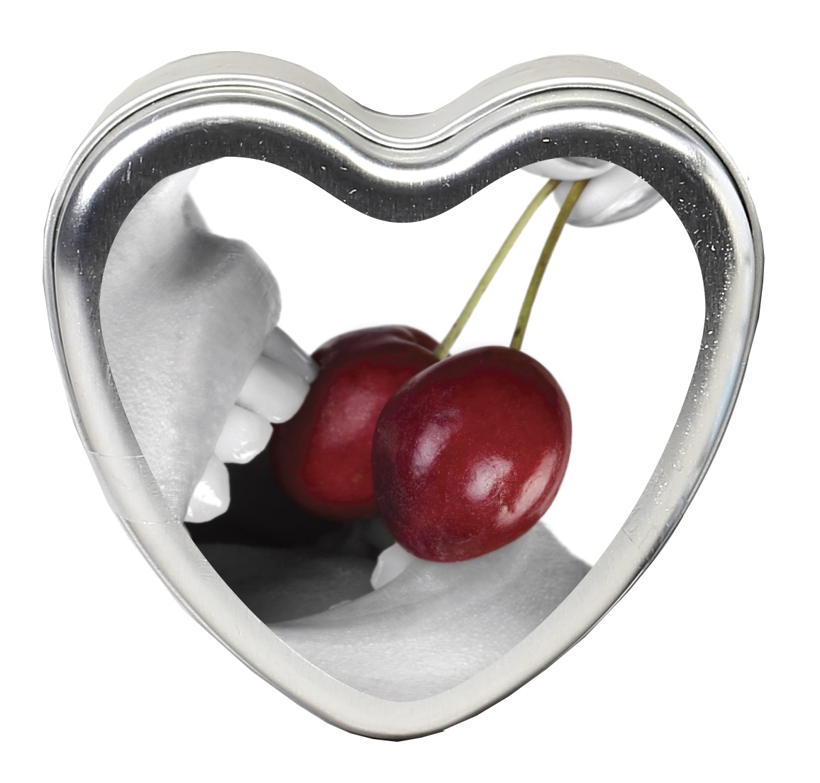 Earthly Body - Edible Heart Candle - Cherry - 4 Oz. - Bath & Body
