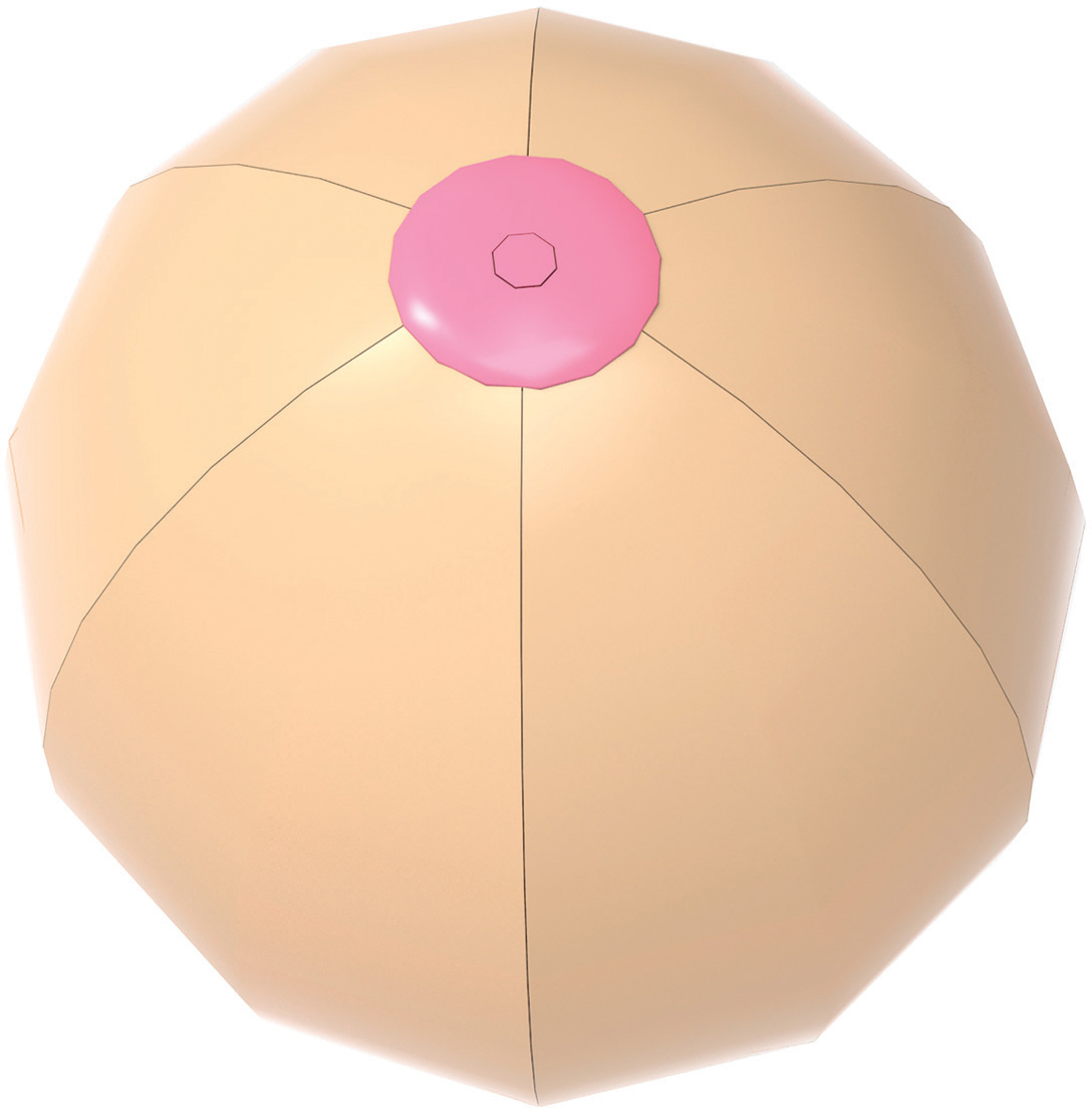 Hott Products - Big Boobie Beach Ball - Novelties & Games - PVC