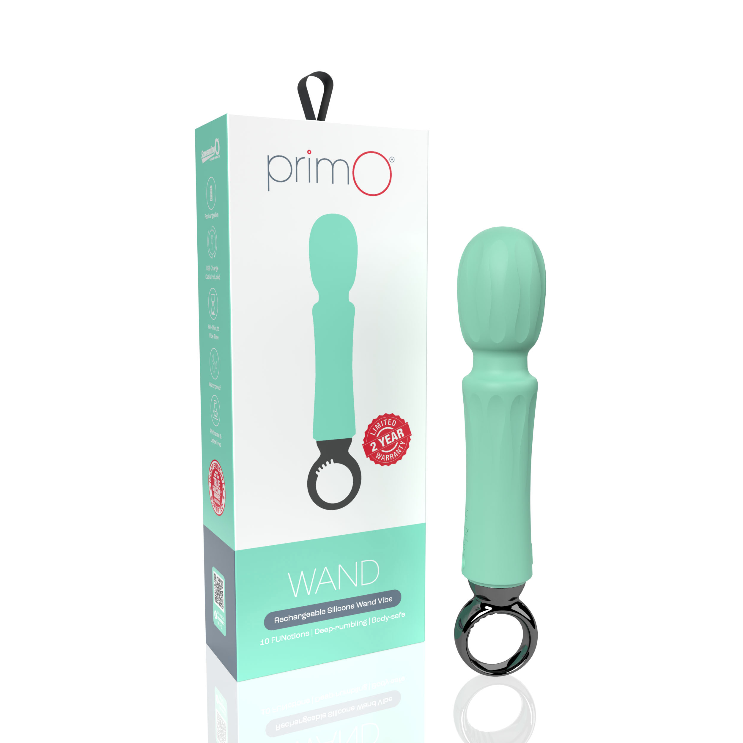 Screaming O - Screaming O Primo Wand Kiwi - Vibrators - Silicone