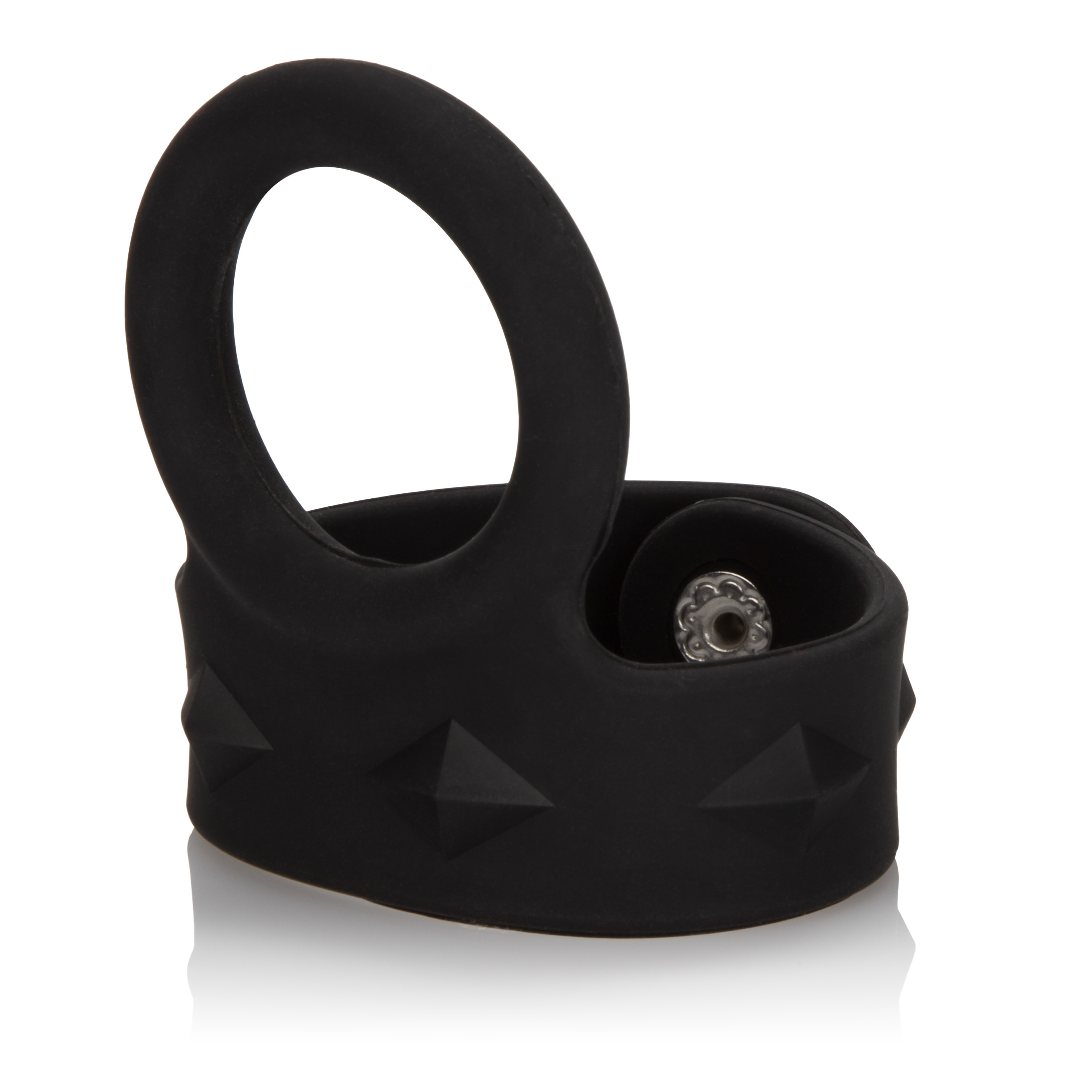 CalExotics - Silicone Tri-Snap Scrotum Support Ring - Large - Cockrings