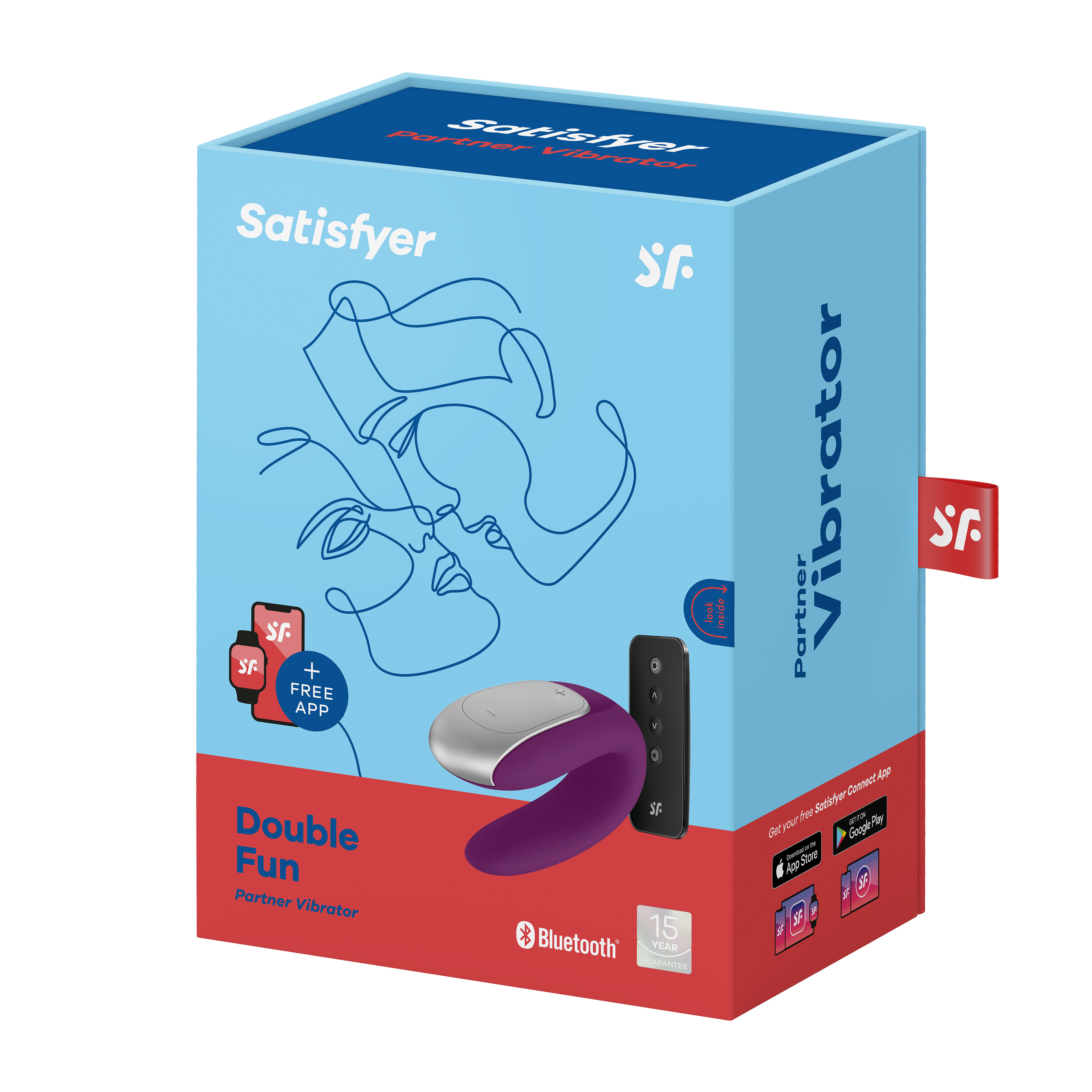 Satisfyer - Double Fun - Violet - Eco-Friendly