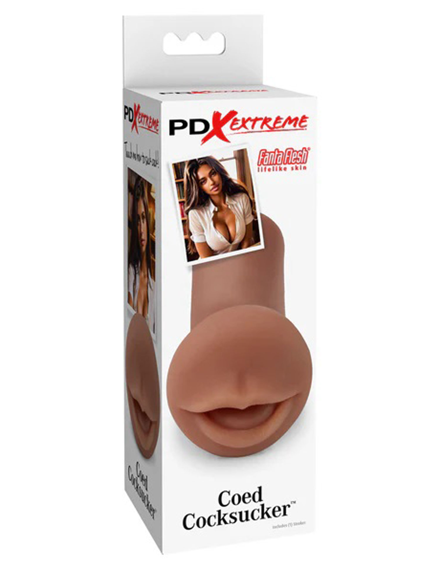 Pipedream - Pdx Extreme Coed Cocksucker - Brown - Masturbation Aids for Males