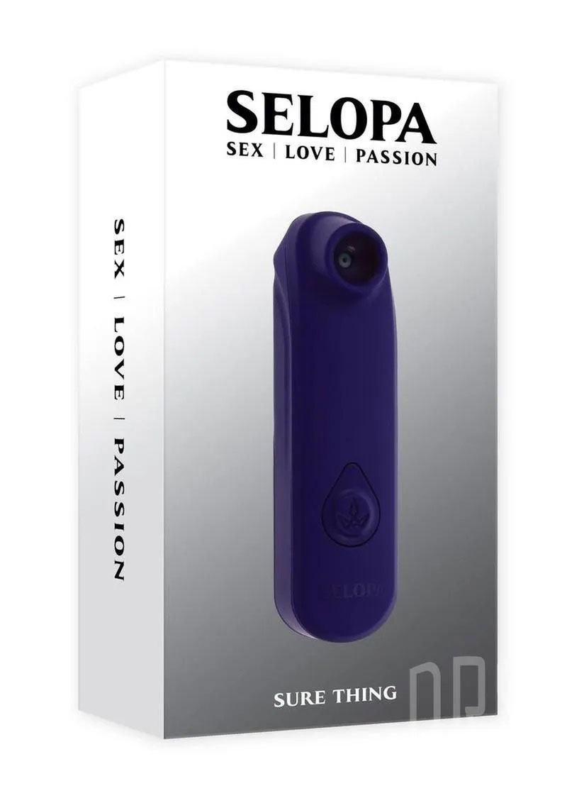 Selopa - Selopa Sure Thing AAA Battery Vibrating Suction Silicone Purple - Vibrators - ABS