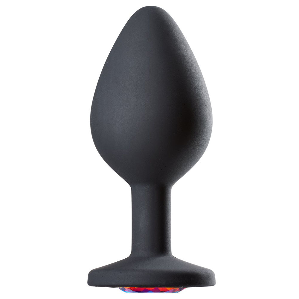 Cloud 9 Novelties - Cloud 9 Novelties Gems Jeweled Silicone Anal Plug - Medium - Anal Toys & Stimulators
