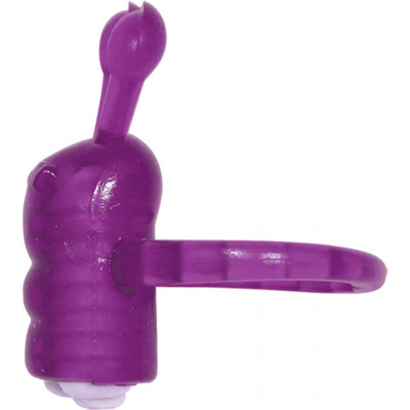 Hott Products - Horny Honey Vibro Ring Coochy Caterpillar - Magenta - Clit Stimulators