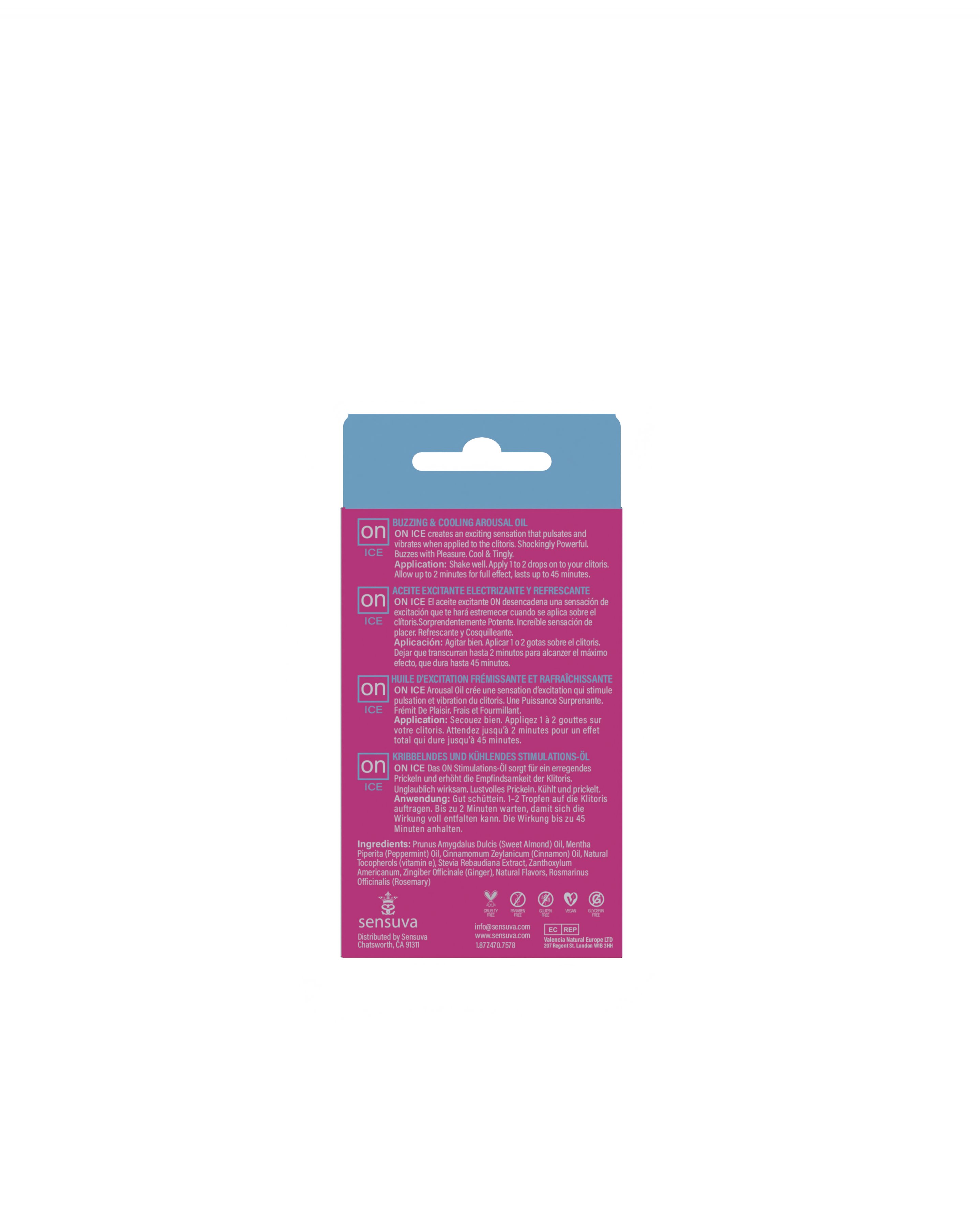 Sensuva - On Ice Buzzing and Cooling Arousal Oil 5ml - Lubricants, Creams & Glides