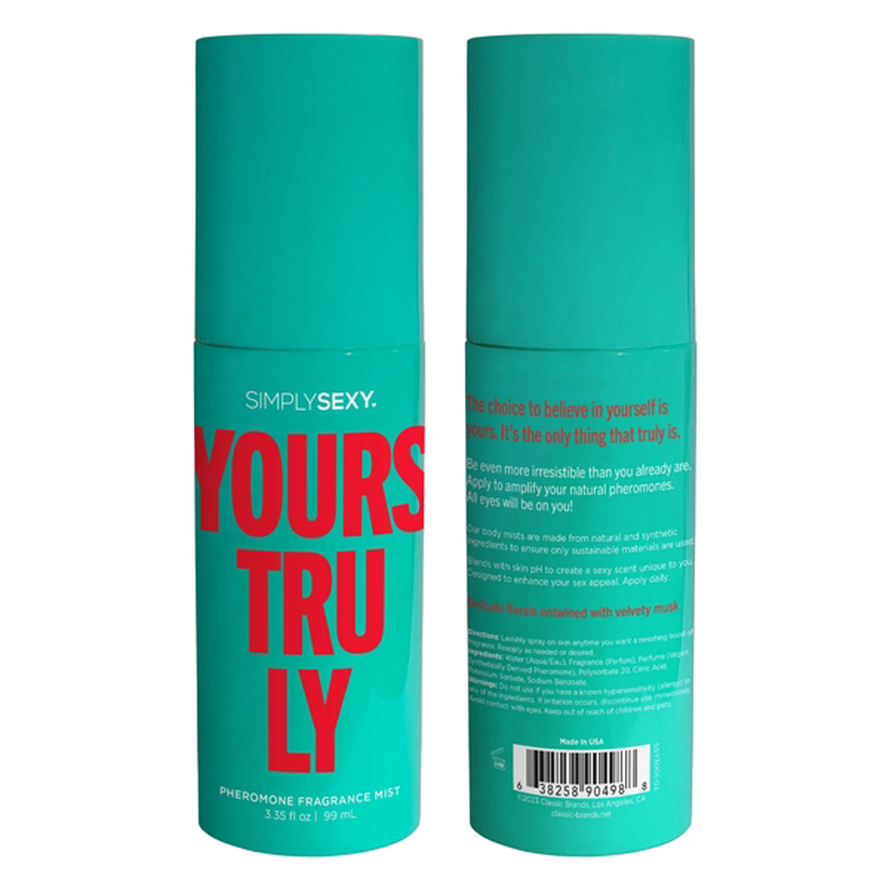 Classic Brands - Yours Truly - Pheromone Fragrance Mists 3.35 Oz - Bath & Body