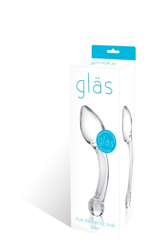 Electric Eel - Glas 8 in. Pure Indulgence Anal Slider Prostate Stimulating Glass Dildo - Anal Toys & Stimulators - Glass