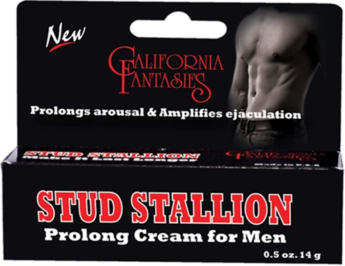 California Fantasies - Stud Stallion - Prolong Cream for Men - 0.5 Oz. Tube - Boxed - Lubricants, Creams & Glides