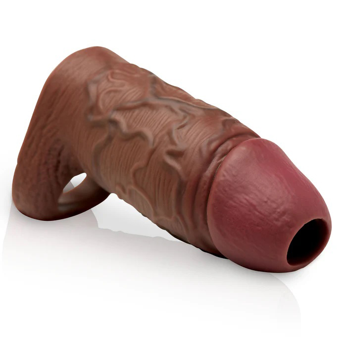 Curve Toys - Jock Silicone Penis Extension Sleeve - Dark - Penis Extension & Sleeves - Silicone