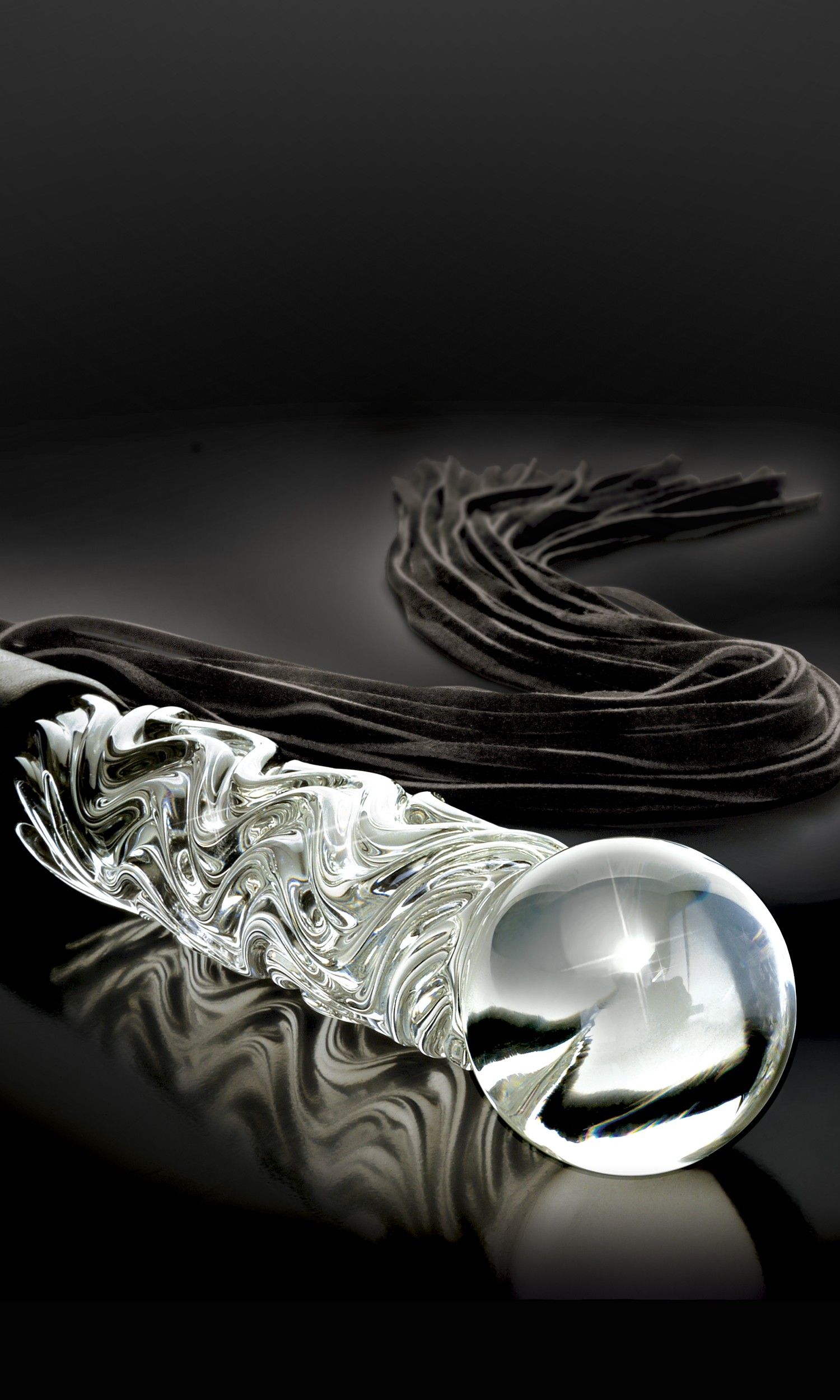 Pipedream - Icicles No. 38 - Clear / Black - Eco-Friendly
